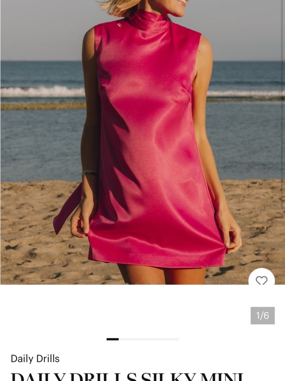 Daily Drills Vibrant Pink Sleeveless Mini Dress